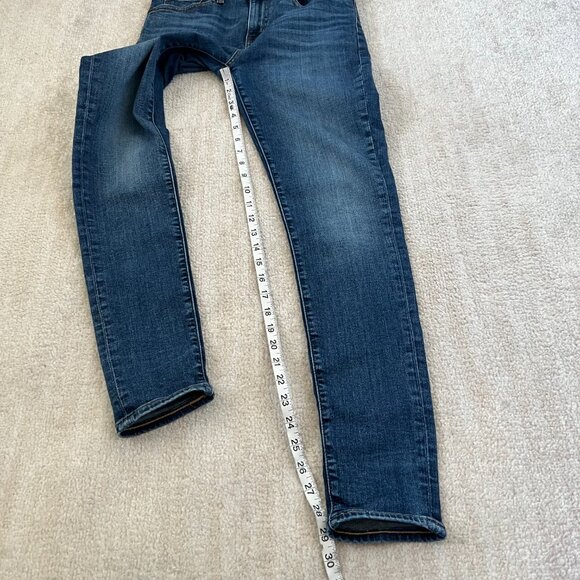 Levi’s Premium 721 High Rise Skinny Blue Jeans 28 - Picture 5 of 11